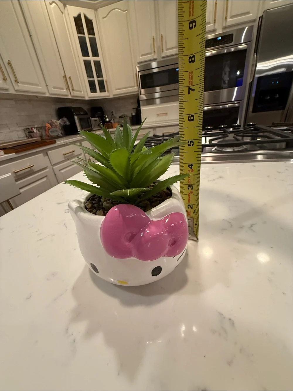 Hello Kitty Sanrio Ceramic Planter Pink Bow Succulent Pot Kawaii Decor